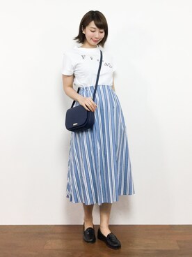 三由佳奈さん(レディース・160cm)の夏コーディネート