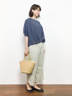 「着用商品は全てセール品です！」｜三由佳奈さん（レディース・160cm）の夏コーディネート