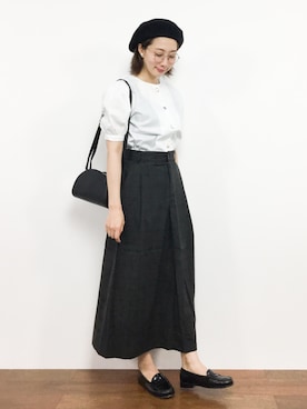 三由佳奈さん（レディース・160cm）の夏コーディネート