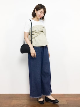 三由佳奈さん（レディース・160cm）の夏コーディネート