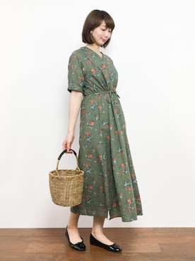 三由佳奈さん(レディース・160cm)の夏コーディネート