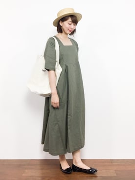 三由佳奈さん（レディース・160cm）の夏コーディネート