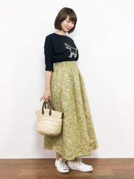 三由佳奈さん（レディース・160cm）の夏コーディネート