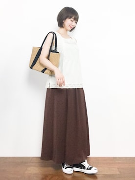 三由佳奈さん(レディース・160cm)の夏コーディネート