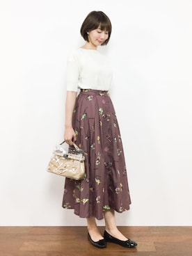 三由佳奈さん（レディース・160cm）の夏コーディネート