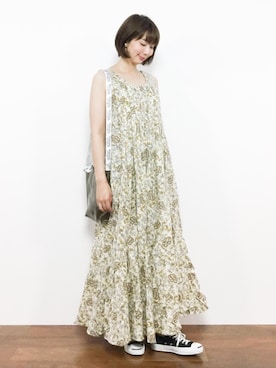 三由佳奈さん（レディース・160cm）の夏コーディネート