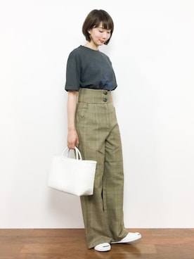 三由佳奈さん（レディース・160cm）の夏コーディネート