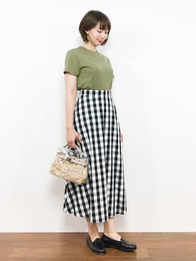 三由佳奈さん（レディース・160cm）の夏コーディネート