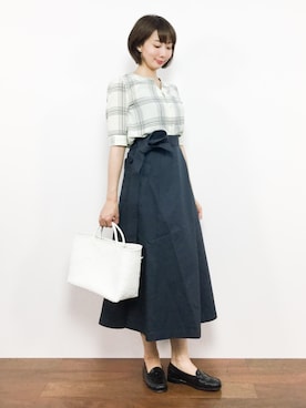 三由佳奈さん（レディース・160cm）の夏コーディネート