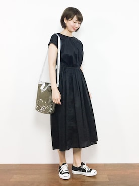 三由佳奈さん（レディース・160cm）の夏コーディネート