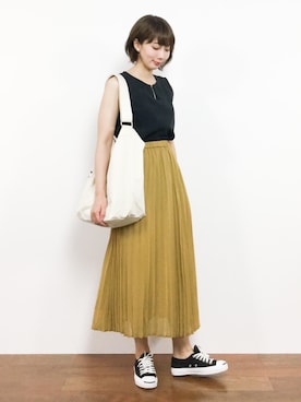 三由佳奈さん(レディース・160cm)の夏コーディネート