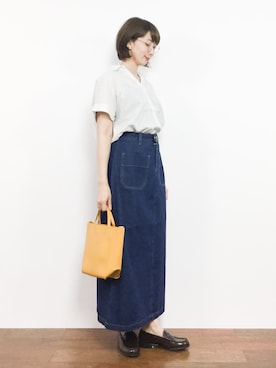 三由佳奈さん（レディース・160cm）の夏コーディネート