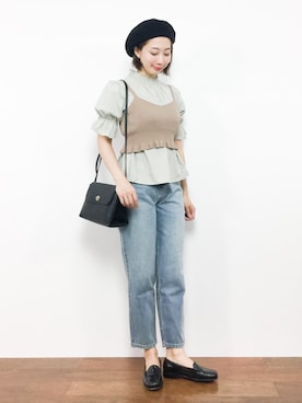 三由佳奈さん(レディース・160cm)の夏コーディネート