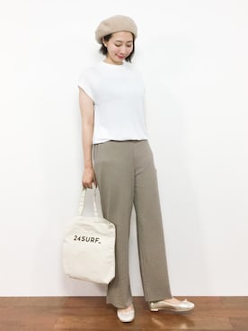 三由佳奈さん（レディース・160cm）の夏コーディネート