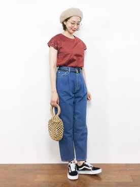 三由佳奈さん(レディース・160cm)の夏コーディネート