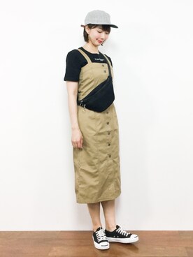 三由佳奈さん（レディース・160cm）の夏コーディネート