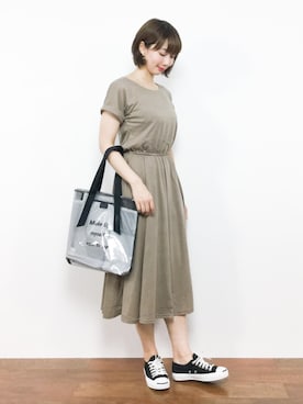 三由佳奈さん(レディース・160cm)の夏コーディネート