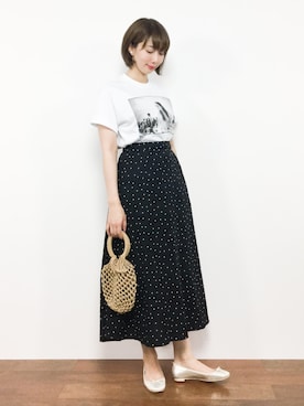 三由佳奈さん（レディース・160cm）の夏コーディネート