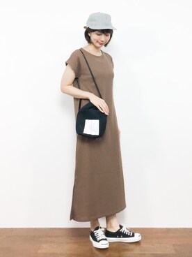 三由佳奈さん（レディース・160cm）の夏コーディネート