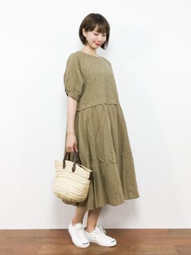 三由佳奈さん（レディース・160cm）の夏コーディネート