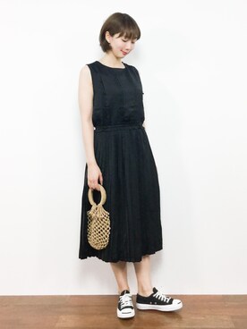 三由佳奈さん（レディース・160cm）の夏コーディネート