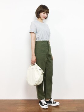 三由佳奈さん（レディース・160cm）の夏コーディネート