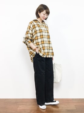 三由佳奈さん（レディース・160cm）の夏コーディネート