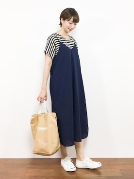 三由佳奈さん(レディース・160cm)の夏コーディネート