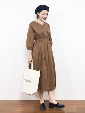 三由佳奈さん（レディース・160cm）の夏コーディネート