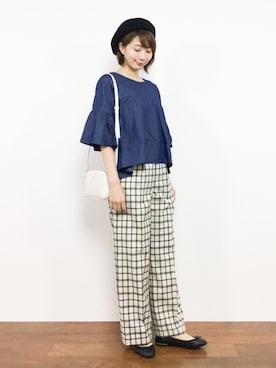 三由佳奈さん（レディース・160cm）の夏コーディネート