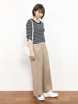 三由佳奈さん(レディース・160cm)の夏コーディネート