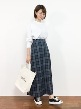 三由佳奈さん(レディース・160cm)の夏コーディネート