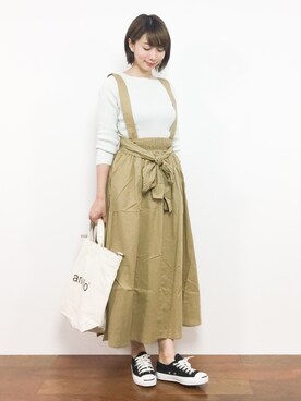 三由佳奈さん(レディース・160cm)の夏コーディネート