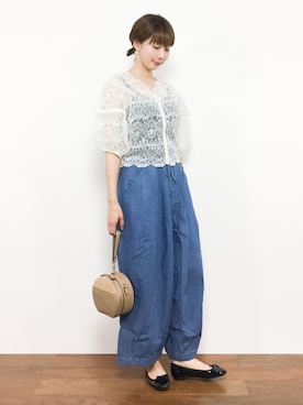 三由佳奈さん（レディース・160cm）の夏コーディネート