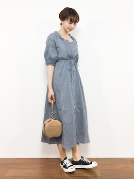 三由佳奈さん（レディース・160cm）の夏コーディネート