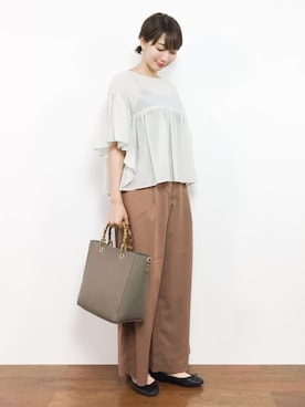 三由佳奈さん(レディース・160cm)の夏コーディネート