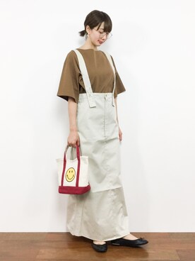 三由佳奈さん（レディース・160cm）の夏コーディネート