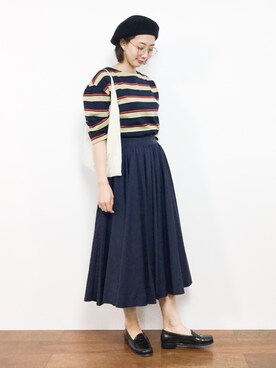 三由佳奈さん（レディース・160cm）の夏コーディネート