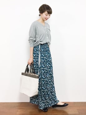 三由佳奈さん（レディース・160cm）の夏コーディネート