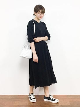 三由佳奈さん（レディース・160cm）の秋コーディネート