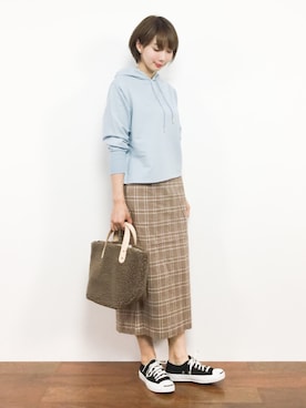 三由佳奈さん(レディース・160cm)の秋コーディネート