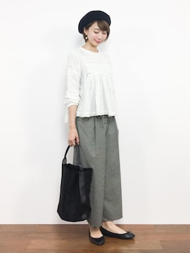 三由佳奈さん（レディース・160cm）の秋コーディネート