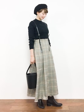 三由佳奈さん（レディース・160cm）の秋コーディネート