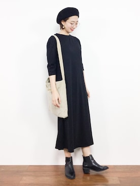 三由佳奈さん(レディース・160cm)の秋コーディネート