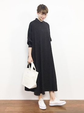 三由佳奈さん（レディース・160cm）の秋コーディネート