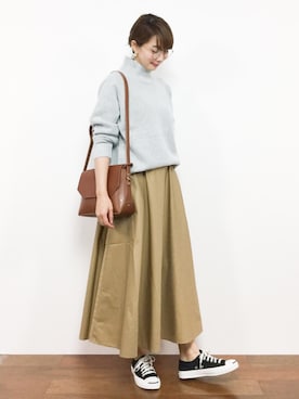 三由佳奈さん（レディース・160cm）の秋コーディネート