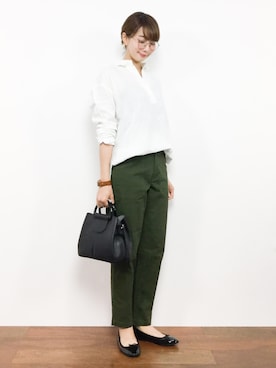 三由佳奈さん（レディース・160cm）の秋コーディネート