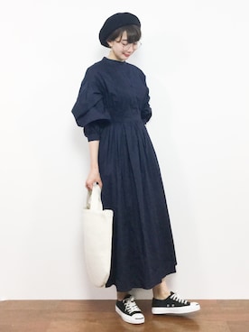 三由佳奈さん（レディース・160cm）の秋コーディネート