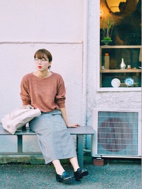 三由佳奈さん（レディース・160cm）の秋コーディネート