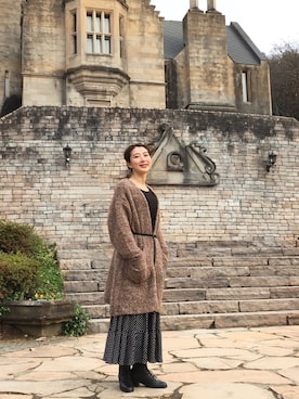 三由佳奈さん（レディース・160cm）の秋コーディネート